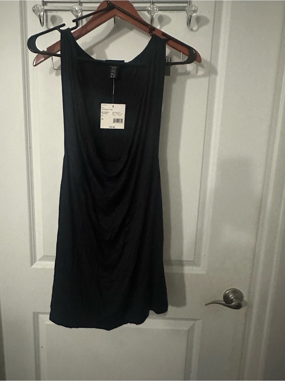 Black Women’s Draped Sleeveless tan